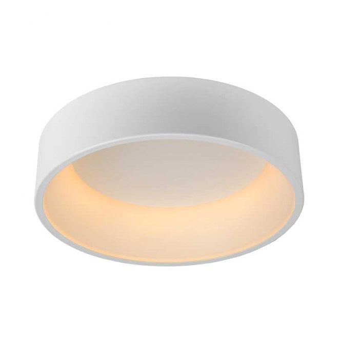 Lucide  Talowe 45 Halo LED Flush Ceiling Fitting In White Finish