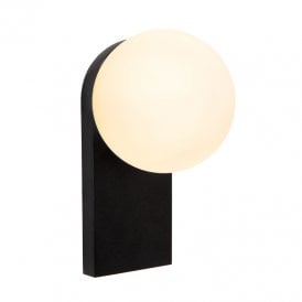 Tassa 218 LED Glass Flush Light - Black