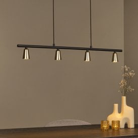 Lucide Tiana Bar Ceiling Pendant Light - Champagne