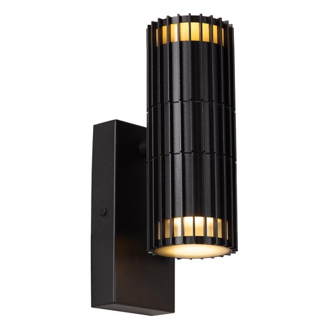 Lucide  Timbala Outdoor Up & Down Wall Light - Black