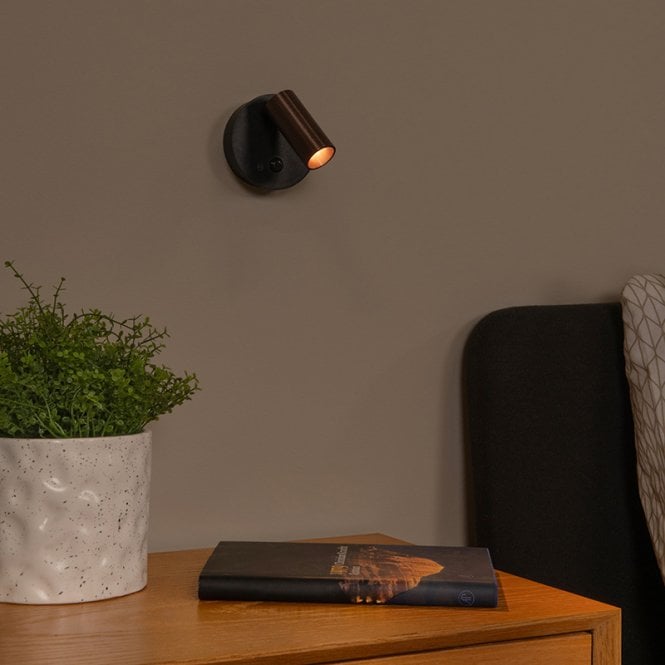 Lucide  Toni USB Rechargeable LED Touch Reading Light with Motion Sensor- Grey