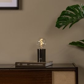 Lucide Vivo USB Rechargeable LED Touch Table Lamp - Satin Gun Metal