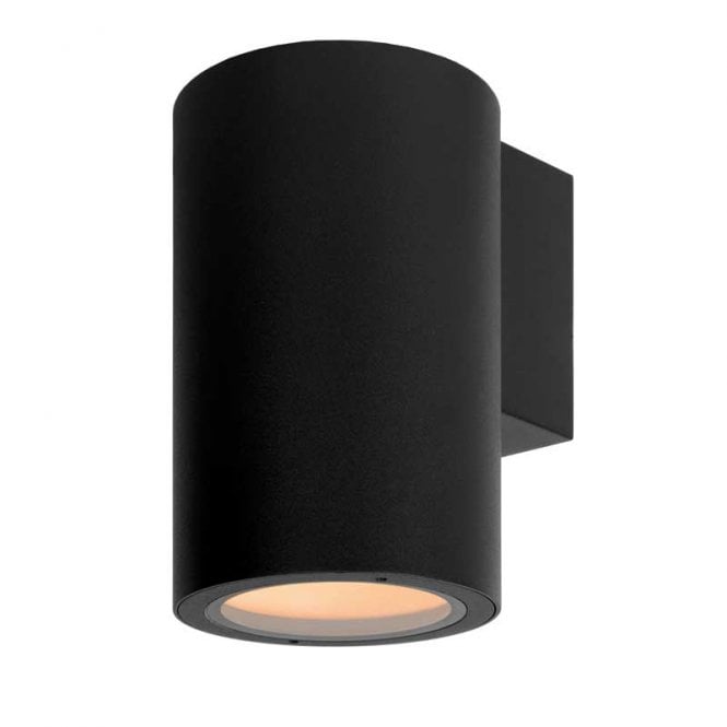 Lucide Volantis Outdoor Single Light Wall Spotlight Fitting In Black Finish