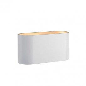 Lucide Xera Single Light Flush Wall Fitting In White Finish