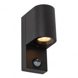 Zaro Ir Outdoor Down Light with PIR Sensor - Black