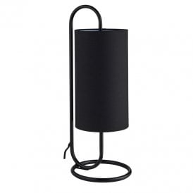 Allegra Table Lamp - Matt Black with Black Shade