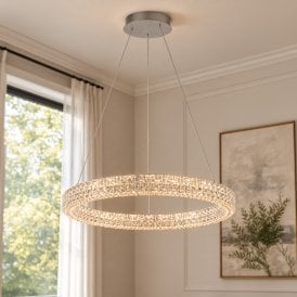 Luxia Antibes LED Chandelier - Chrome