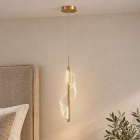 Luxia Atlanta LED Ceiling Pendant Light - Gold