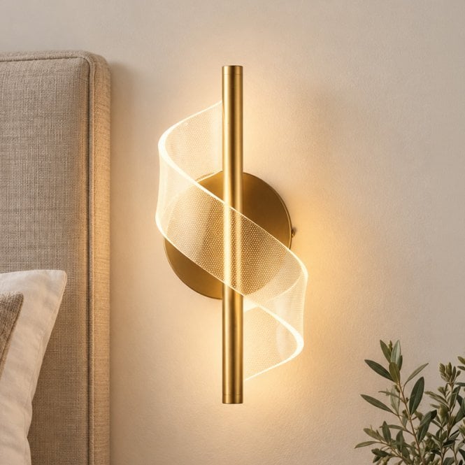 Luxia Atlanta LED Wall Light - Gold