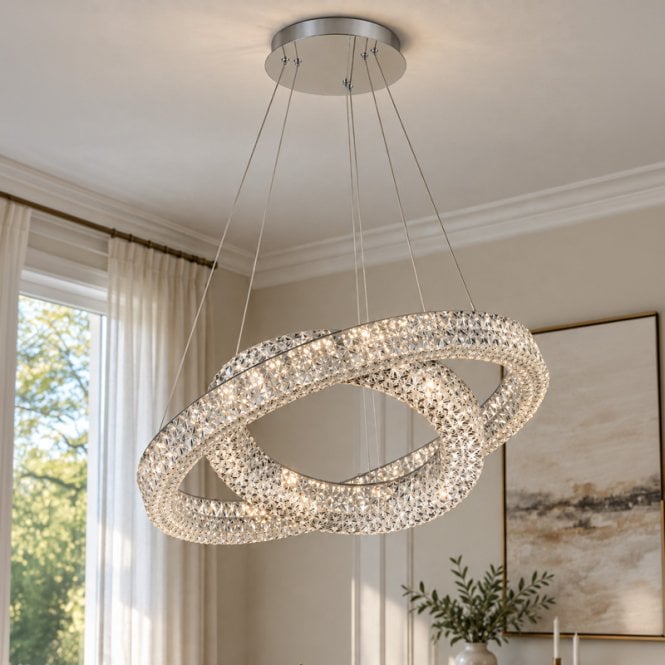 Luxia Avignon LED Chandelier - Chrome