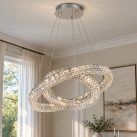 Luxia Avignon LED Chandelier - Chrome