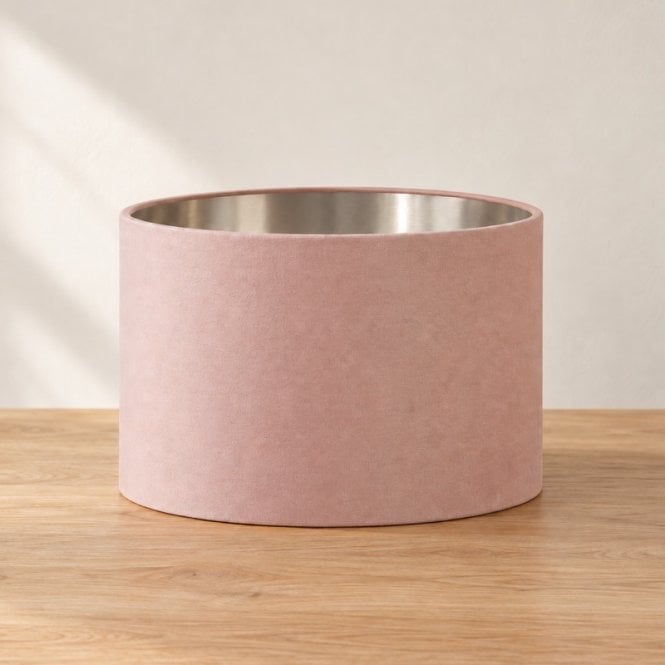 Luxia Belle Velvet Lamp Shade - Pink