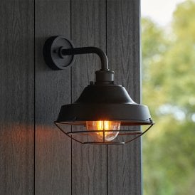 Cameron Outdoor Wall Light -Textured Black