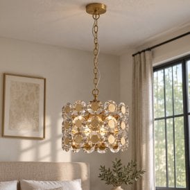 Luxia Chantilly Ceiling Pendant Light - Gold