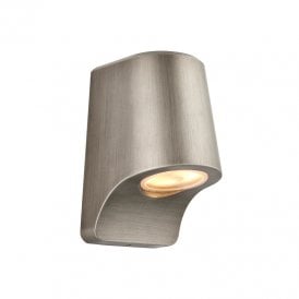 Eleanor Outdoor LED Wall Light - Brushed Silver