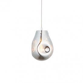 Giselle Glass Ceiling Pendant Light - Metallic Chrome