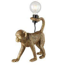 Marcel Monkey Table Lamp - Gold