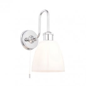 Savile Bathroom Wall Light - Polished Chrome