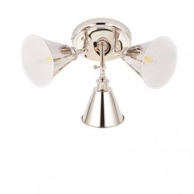 Sidney 3 Light Spotlight Plate - Bright Nickel