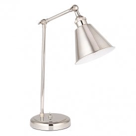 Sidney Desk Lamp - Bright Nickel