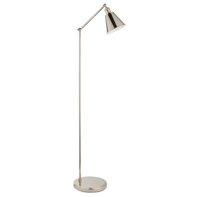 Luxia Sidney Floor Lamp - Bright Nickel