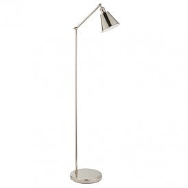 Sidney Floor Lamp - Bright Nickel