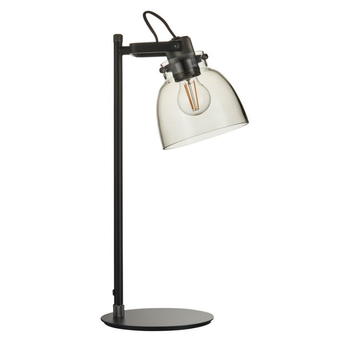 Luxia Tilly Tinted Glass Desk Lamp - Black Chrome