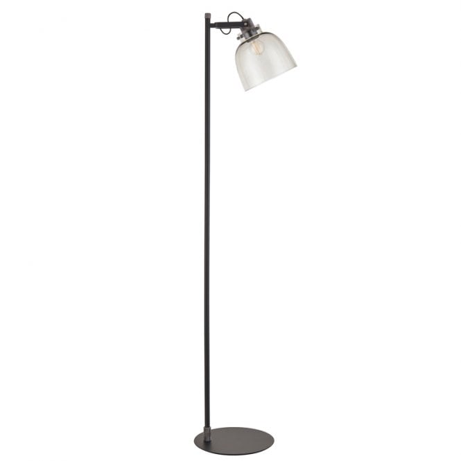 Luxia Tilly Tinted Glass Floor Lamp - Black Chrome