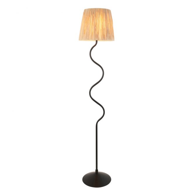 Luxia Tiverton Floor Lamp - Matt Black