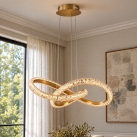Luxia Vegas LED Ceiling Pendant Light - Gold