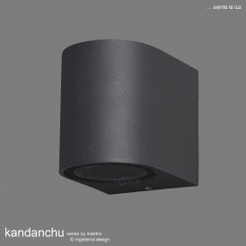 Mantra Kandanchu Single Light Anthracite Outdoor Wall Fitting