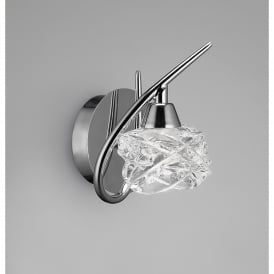 M3948/S Maremagnum Single Light Wall Fitting in Polished Chrome Finish
