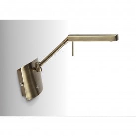 M4953 Phuket Single LED Wall Lamp in Antique Brass Finish