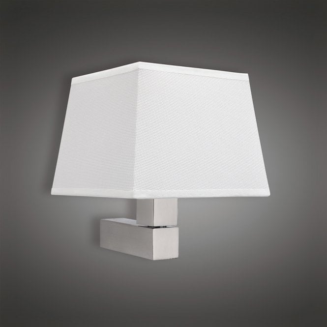 Mantra M5236 Bahia Single Light Switched Wall Fitting Only in Satin Nickel Finish