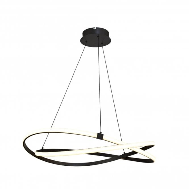 Mantra M5811 Infinity LED Large Dimmable Ceiling Pendant in Oxide Brown Finish with Frosted Polycarbonate