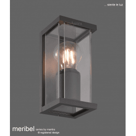 M6494 Meribel Single Light Outdoor Wall Fitting in Graphite Finish
