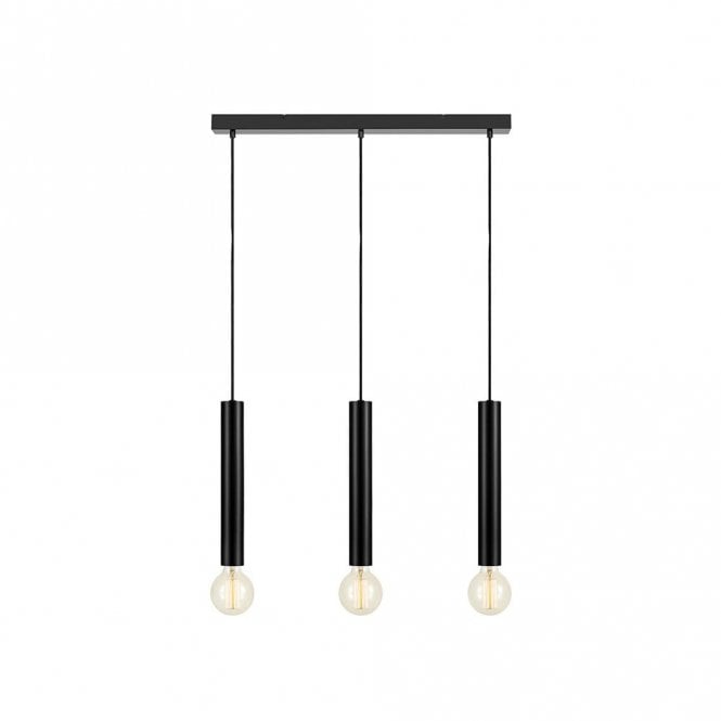 Markslojd 400350 Sencillo 3 Light Bar Ceiling Pendant in Black Finish