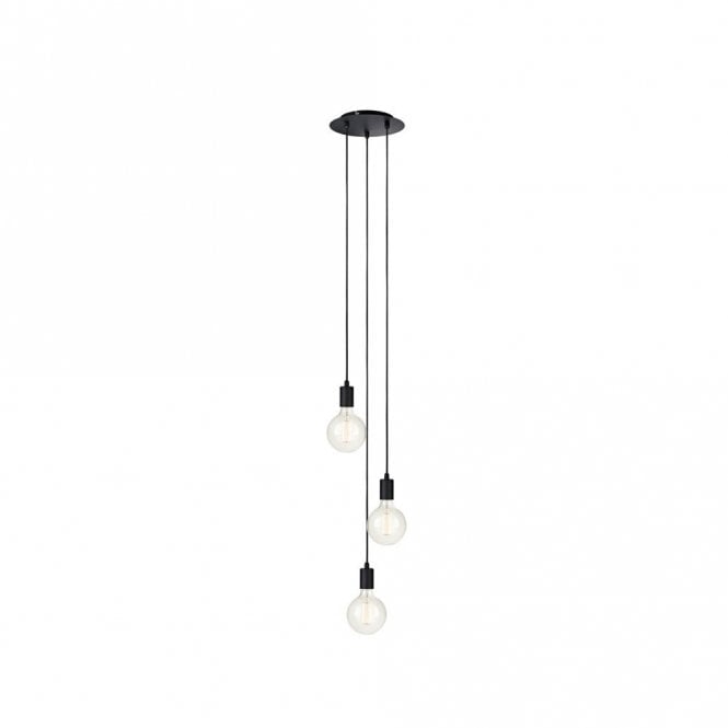 Markslojd 41680 Sky 3 Light Ceiling Cluster Pendant In Black Finish