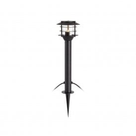 43110 Garden 24V LED Lantern Post Light in Black Finish