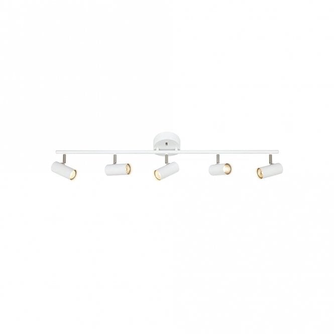 Markslojd 45060 Barcelona 5 Light Ceiling Spotlight Bar Fitting In White Finish