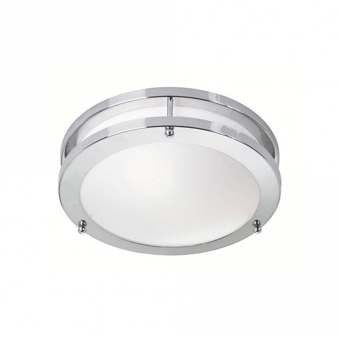 Markslojd 46181 Taby LED Flush Bathroom Ceiling Fitting In Polished Chrome Finish