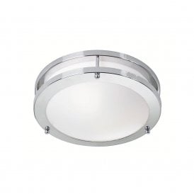 46181 Taby LED Flush Bathroom Ceiling Fitting In Polished Chrome Finish