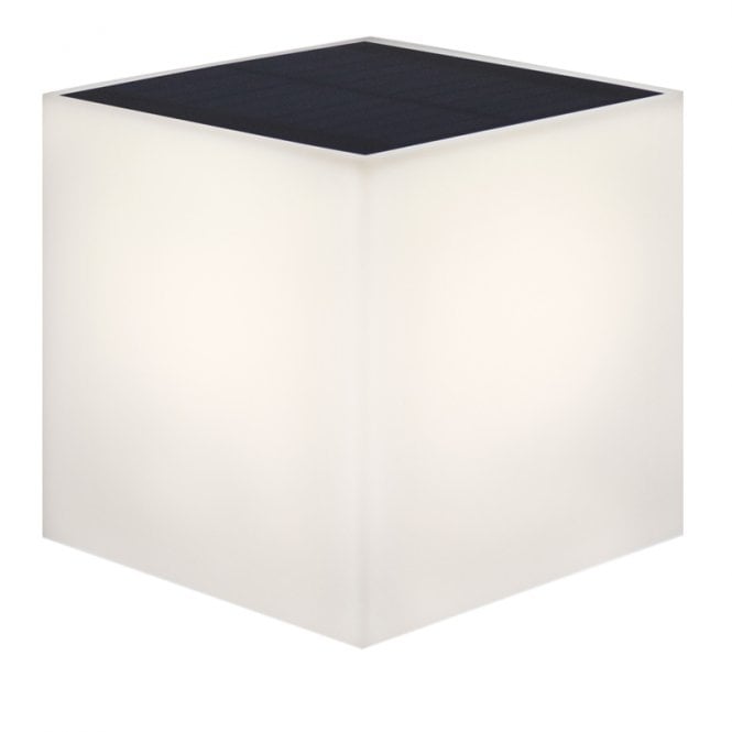 Newgarden Wally 18 Solar LED Outdoor Wall Light with PIR Sensor In White Finish