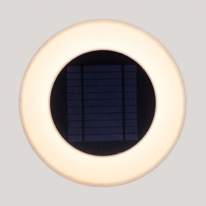 Newgarden Wally 27 Solar LED Outdoor Wall Light with PIR Sensor In White Finish