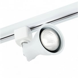 TR 9101 WH Track Spotlight in White Finish with Flared Detail