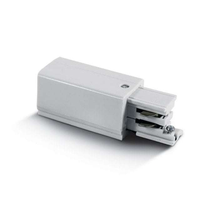 One Light 3 Circuit Left Live End - White