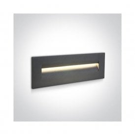 Block 250 LED Outdoor Recessed Wall Light - Anthracite