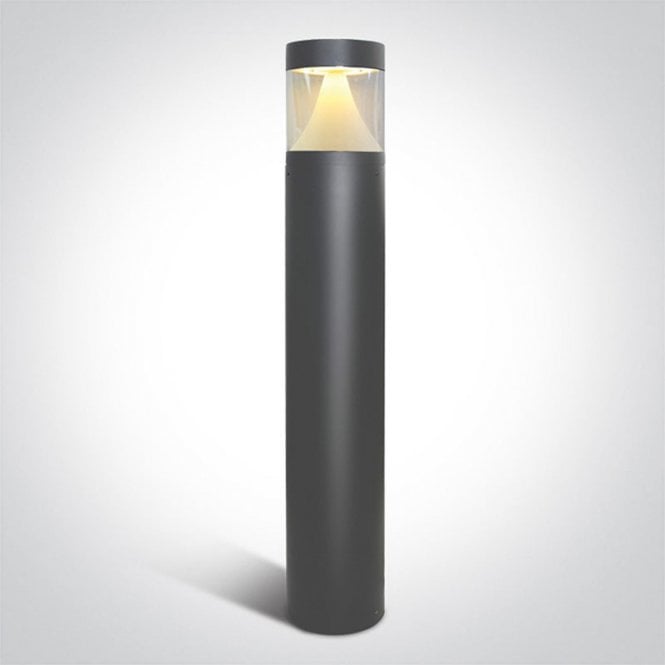One Light Cone 800 LED Outdoor Bollard Light - Anthracite