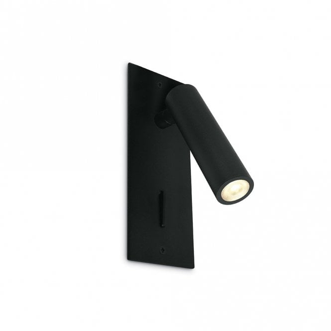 One Light Task Recessed LED Reading Light - Black