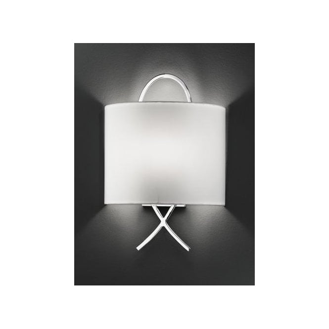 Polished Chrome Single Light Wall Fitting